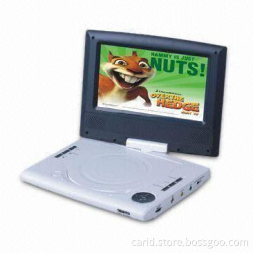7-inch Portable DVD Player with 16:9 or 4:3 Aspect Ratio and Parental Lock Function